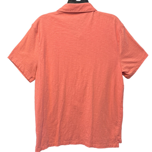 J. Crew Men's100% Cotton Coral Polo Shirt Size L - Picture 3 of 3